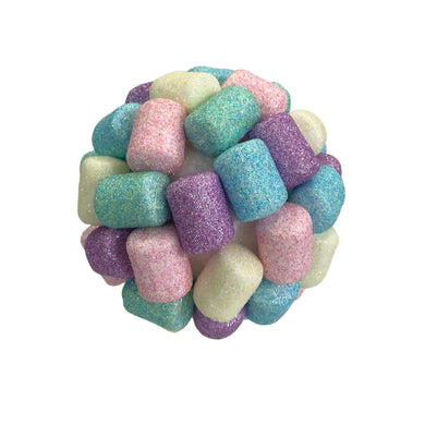 Marshmallow Treat Ball Ornament 5” - Pink/Purple/Blue/Yellow | KS