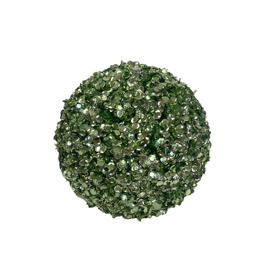 Shining Shimmering Sequin Ball Ornament 5” - Seafoam | KS