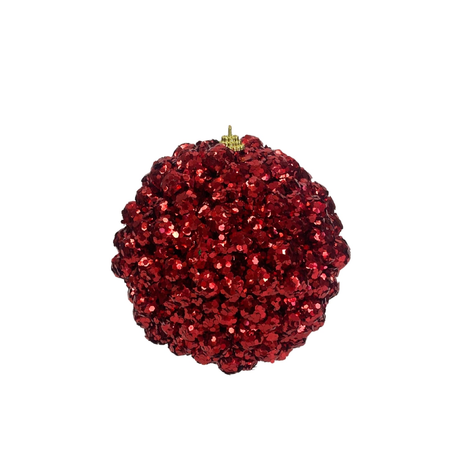 Sequin Berry Ball Ornament 5” - Red | KS