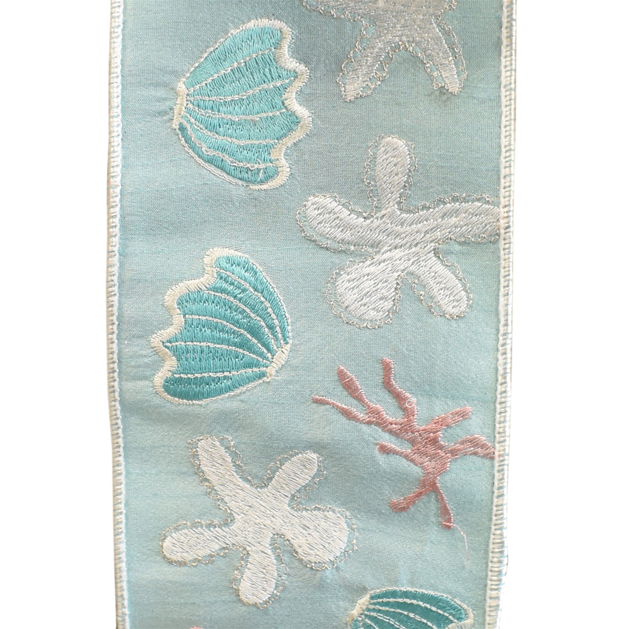 Ocean Ribbon Design David Christopher's | Embroidery Ocean Scene Ribbon 4” x 10YD