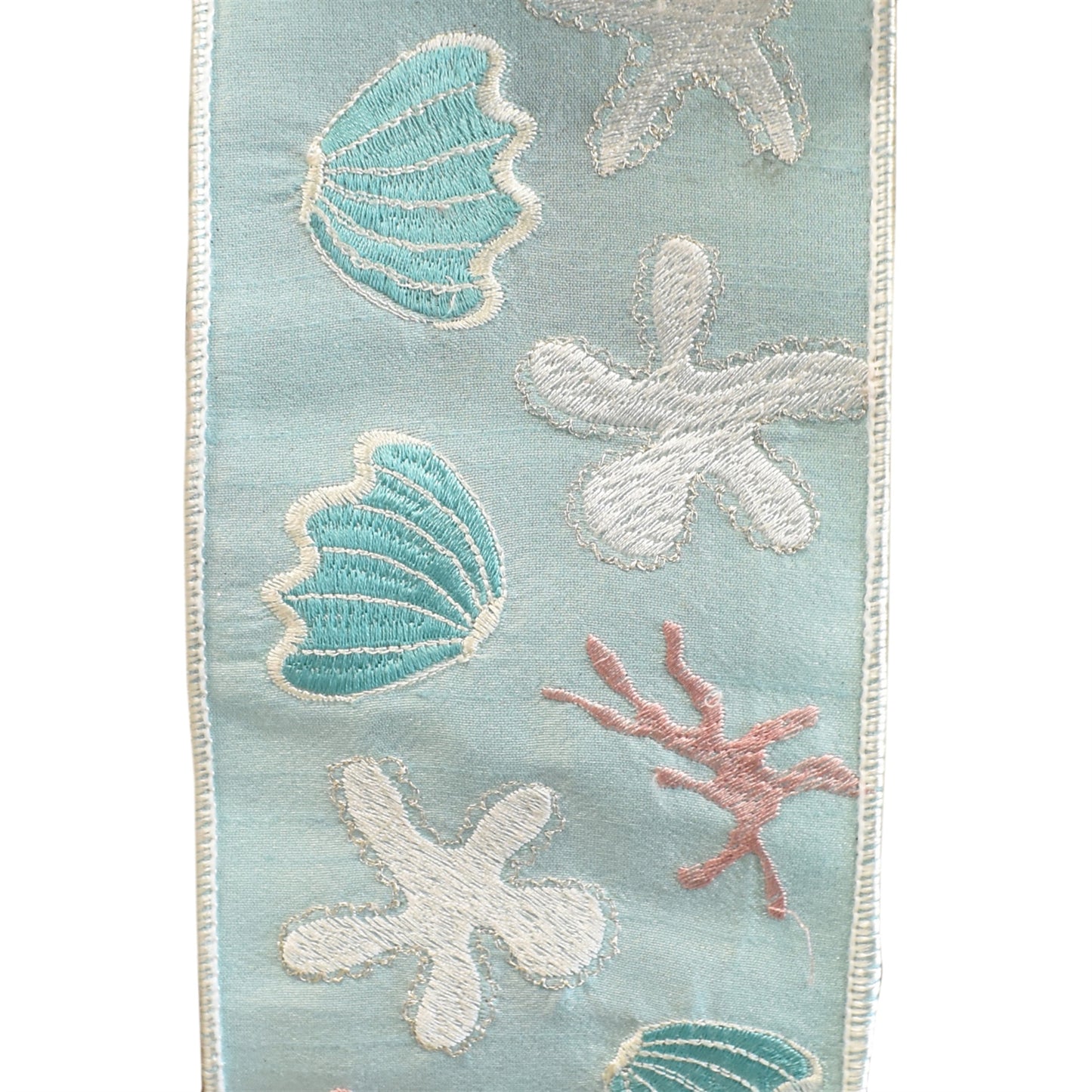 Embroidery Ocean Scene Ribbon 4” x 10YD | IRC22