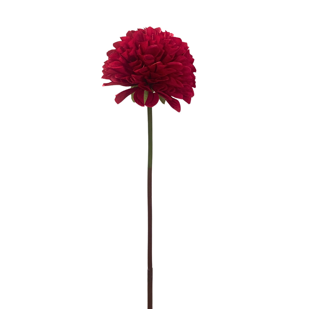 Exquisite Ball Chrysanthemum Spray 28” - Red  | YS