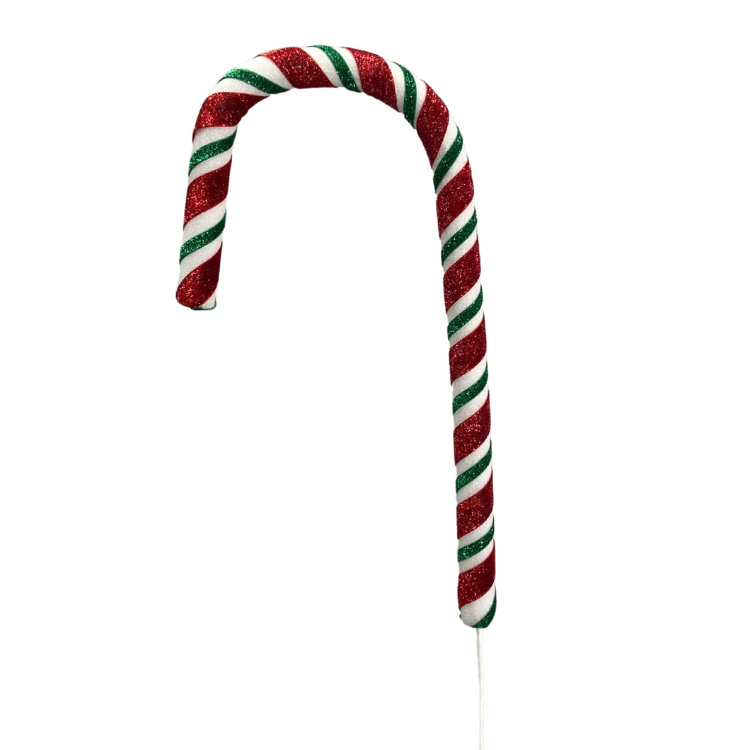 Playful Candy Cane Spray 31” - Red/White/Green | KS