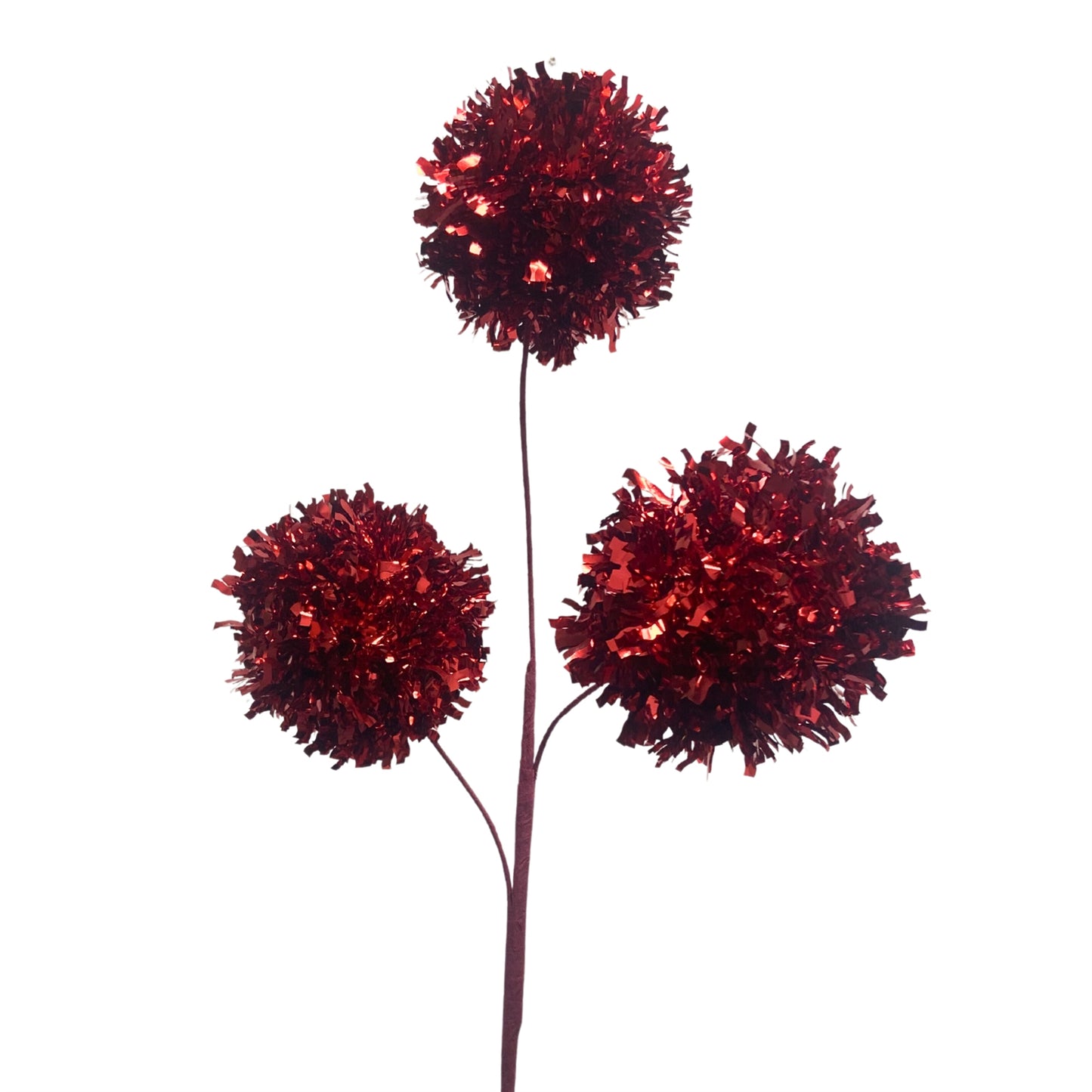 Metallic Pom Pom Ball Spray 30.5” - Red | KS