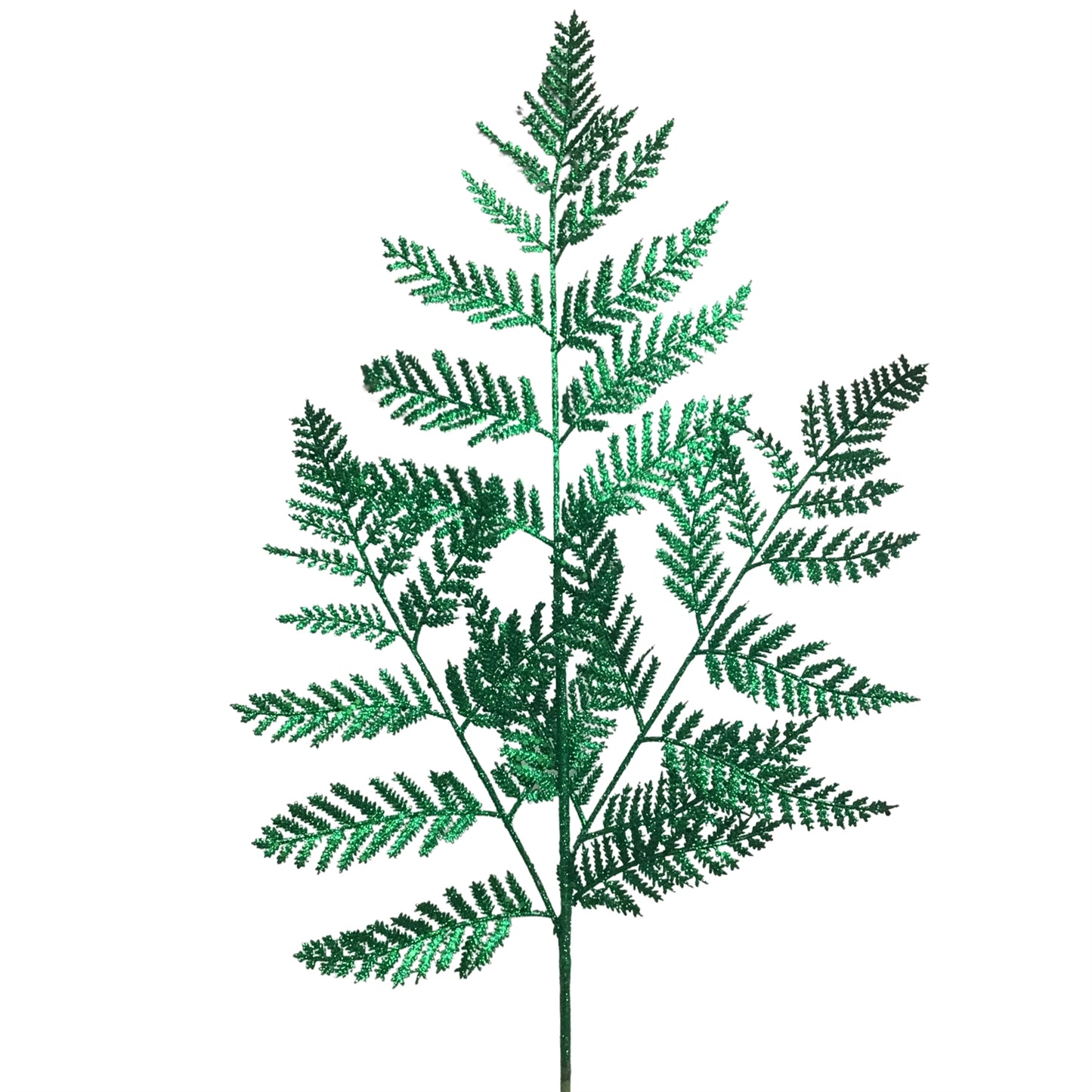 Glitter Forest Fern Spray 34” - Dark Green | KS