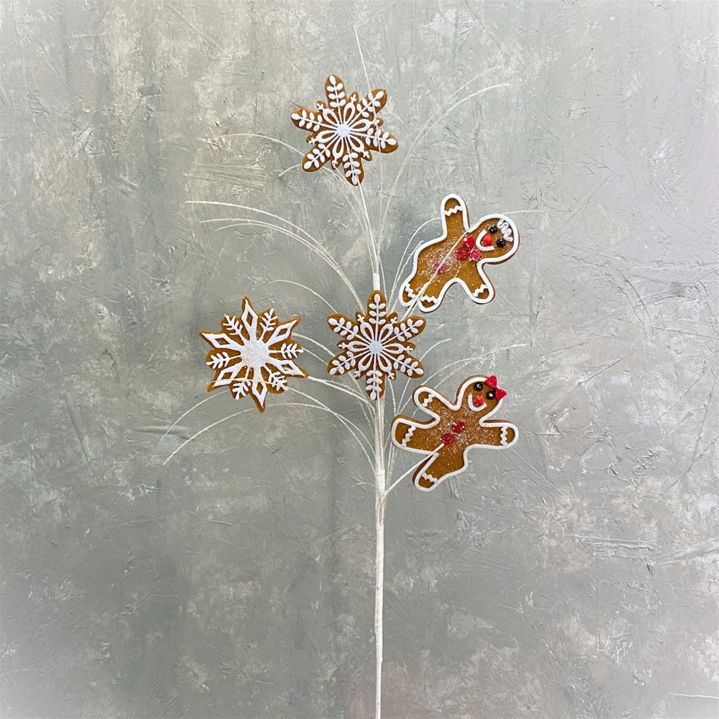 Gingerbread Man Snowflake Spray 31” | KS