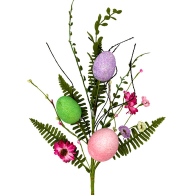 Glitz Easter Egg Wildflower Spray 21” | YSE