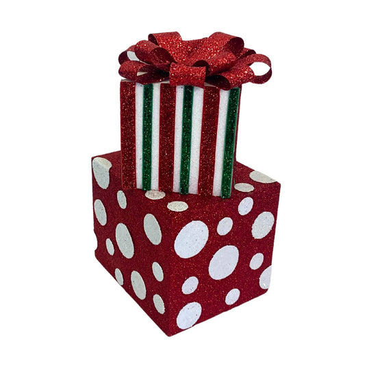 Christmas Festivities Stacked Gift Box 7"W X 12"H | KS