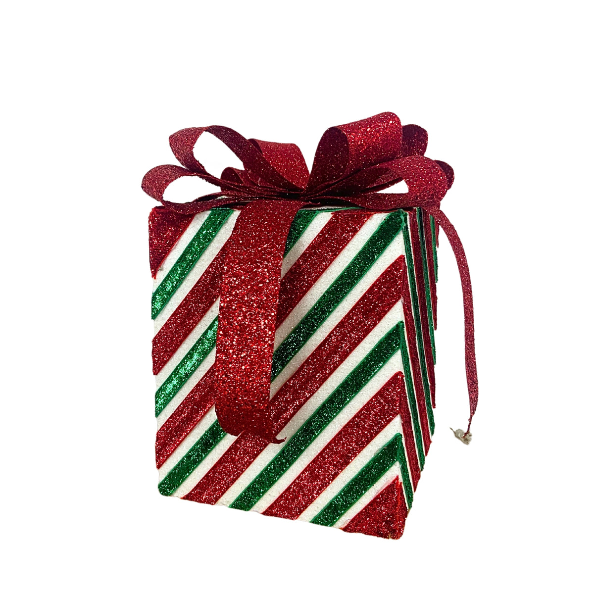 Stackin All These Gifts Box Table Top Décor Red/White/Green KS