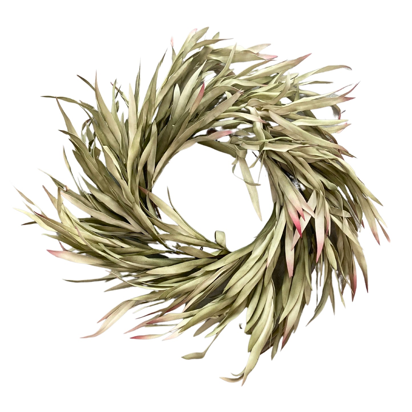 Washed EVA Foam Willow Eucalyptus Wreath 24” - Green | YS