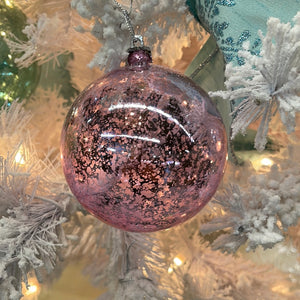4" Mercury Ball Ornament - Pink | XJB