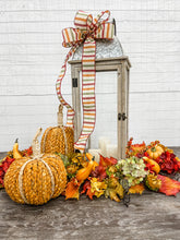 Load image into Gallery viewer, 9&quot; Braided Cornhusk Pumpkin in Washed Orange
