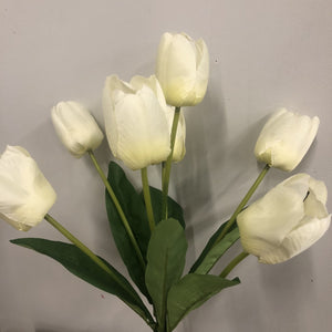16.5" Tulip Bush in White | YS