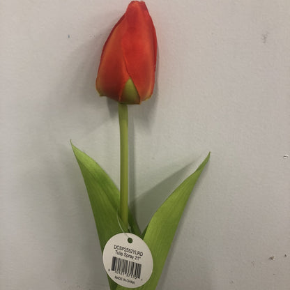 21.25" Tulip Spray in Red | YS