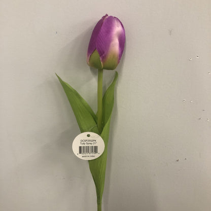 21.25" Tulip Spray in Purple Pink | YS